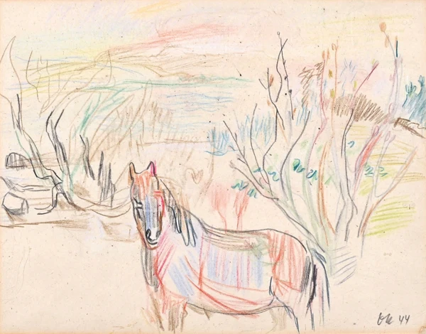 Oskar Kokoschka — Pferd, 1944