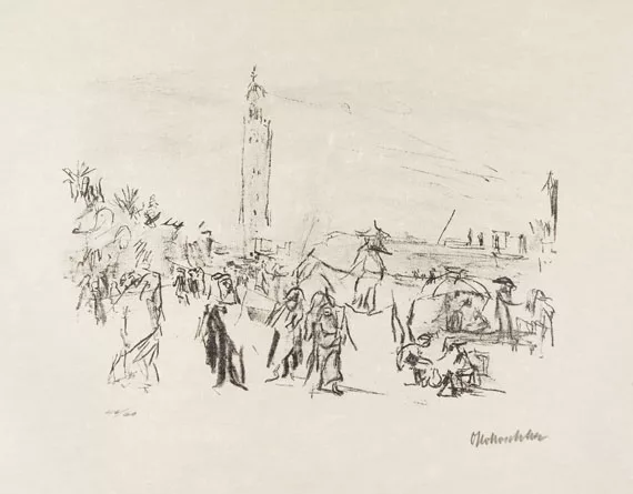 Oskar Kokoschka — Marrakesch. 1966.