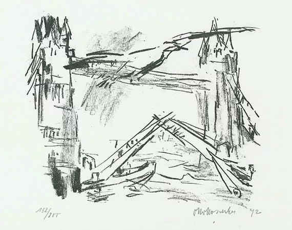 Oskar Kokoschka — Londoner Ansichten. 1972