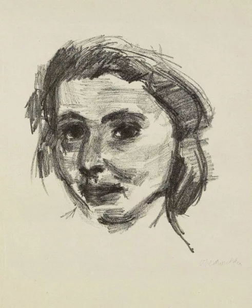 Oskar Kokoschka — Mädchenkopf