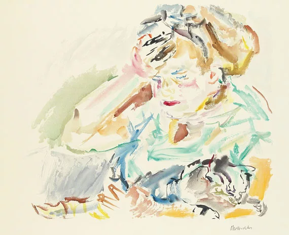 Oskar Kokoschka — Mädchen mit Katze