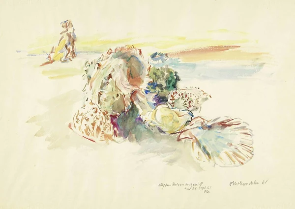 Oskar Kokoschka — Strandszene, 1961