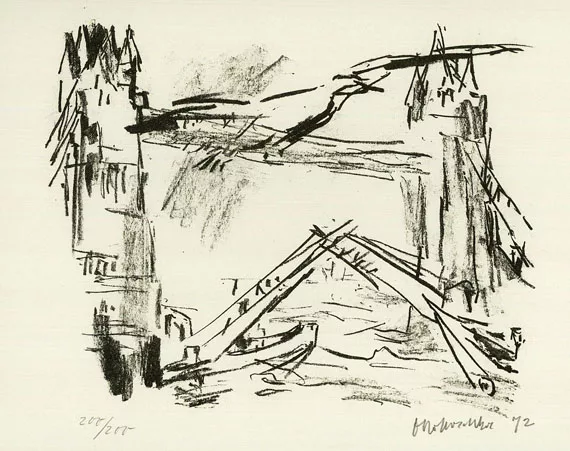 Oskar Kokoschka — Londoner Ansichten. 1972 (29)