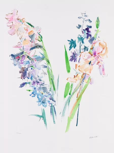 Oskar Kokoschka — Lilien und Rittersporn