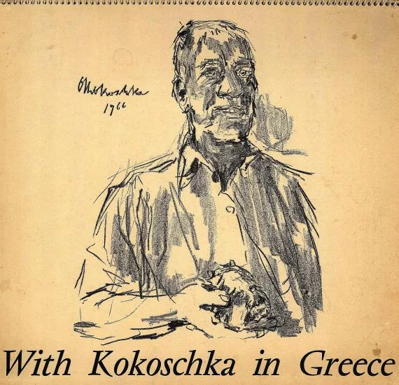 Oskar Kokoschka — With Kokoschka in Greece mit 1 Orig.-Zeichnung