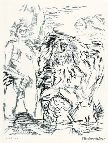 Oskar Kokoschka — Die Frösche (Suiten-Ausgabe XV/LXX).