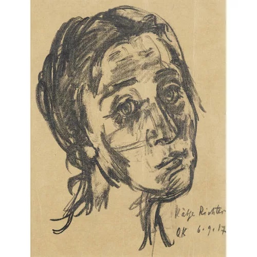 Oskar Kokoschka — "Porträt Käthe Richter".