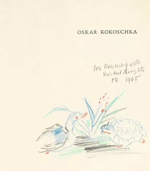 Oskar Kokoschka — Ente und Schildkröte am Ufer
