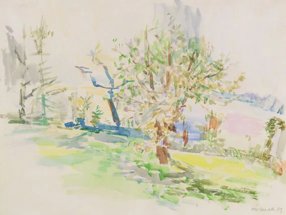 Oskar Kokoschka — Frühlingsgarten in Villeneuve