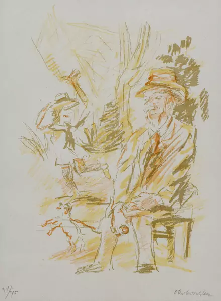 Oskar KOKOSCHKA (1886-1980), "Erlebnis in Neapel", lithographie couleur — DognyAuction