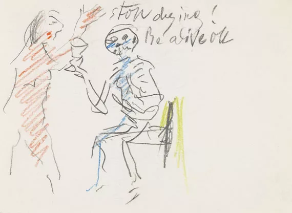 Oskar Kokoschka — Stop dying! Be alive