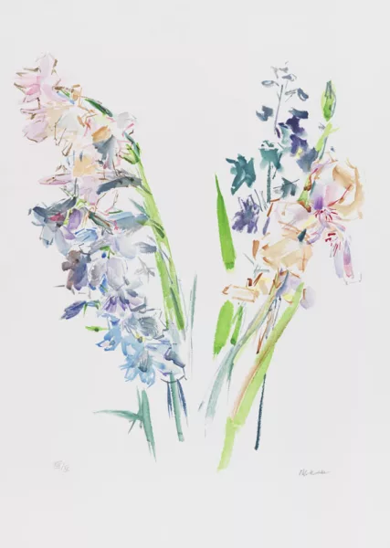 Oskar Kokoschka — Lilien und Rittersporn
