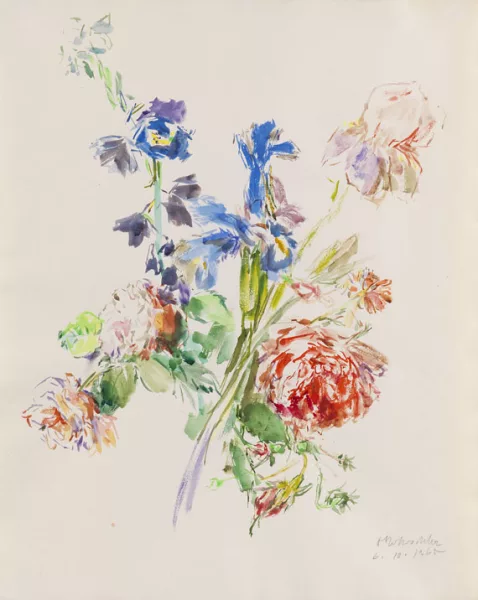 Oskar Kokoschka — Rosen und Rittersporn