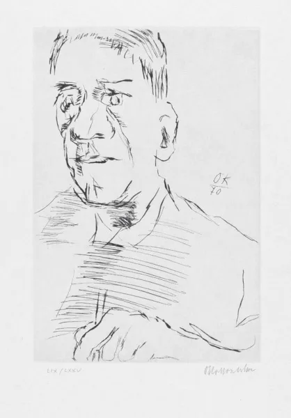 Oskar Kokoschka — Aus: Bild, Sprache und Schrift (1 x Selbstbildnis)