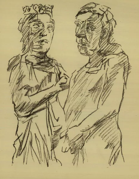 Oskar Kokoschka — 2 Werke.