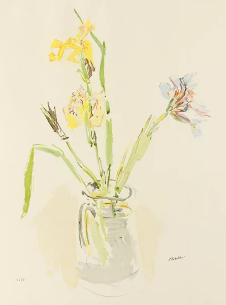 Oskar Kokoschka — Gelbe und violette Iris