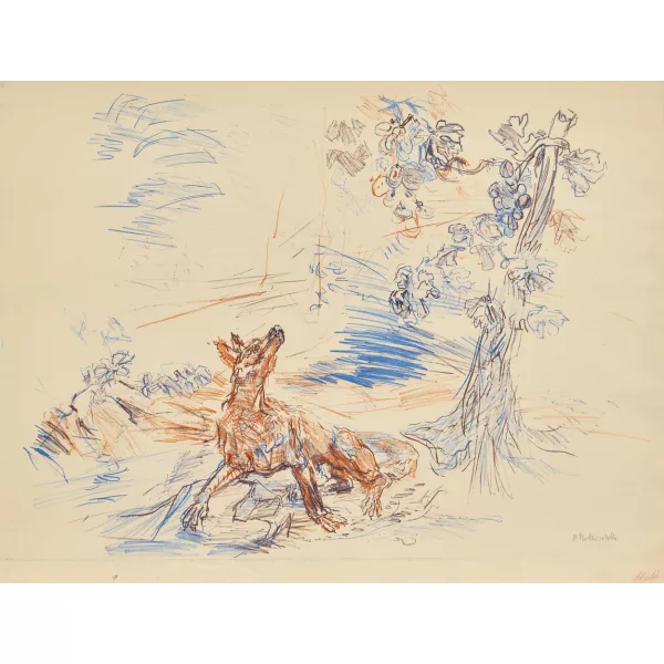 Oskar Kokoschka — "Der Fuchs und die sauren Trauben".