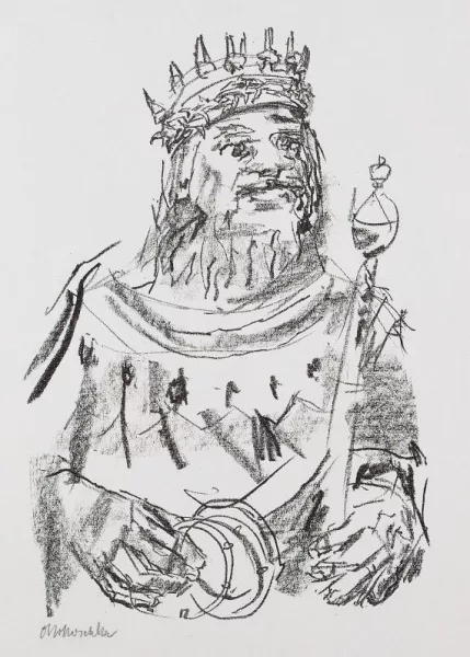 Oskar Kokoschka — Portrait of King Lear