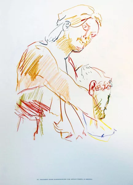Oskar Kokoschka — Griechisches Skizzenbuch.1970.
