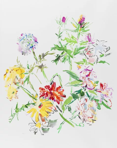 Oskar Kokoschka — Sommerblumenstrauss mit Mannstreu