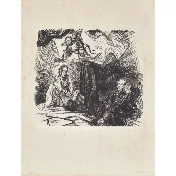 Oskar Kokoschka — "Christus am Oelberg".