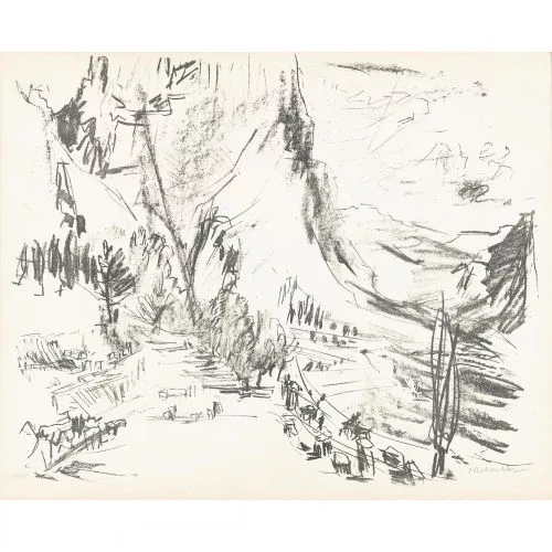 Oskar Kokoschka — Delphi, Kastalische Quelle.