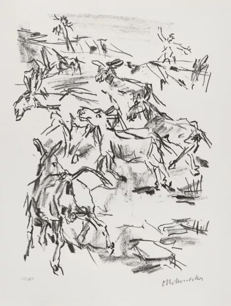 Oskar Kokoschka — Saul and David. 1969