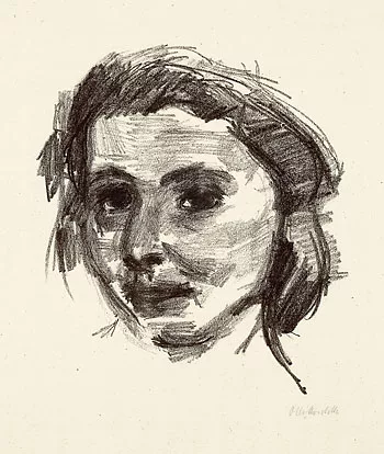 Oskar Kokoschka — Mädchenkopf