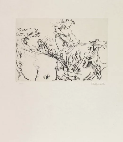 Oskar Kokoschka — Folge von 10 Radierungen zu Kleists Penthesilea