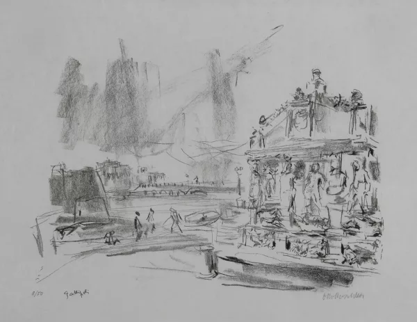 Oskar Kokoschka — Barocker Brunnen in Galipoli, aus "Apulia", 1963