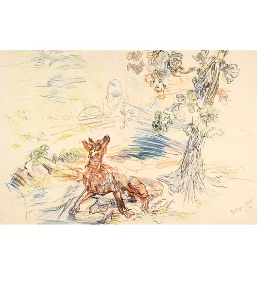 Oskar Kokoschka — Der Fuchs und die sauren Trauben. - Windhund.- Erlebnis in Neapel.- Longévité — Galerie Kornfeld