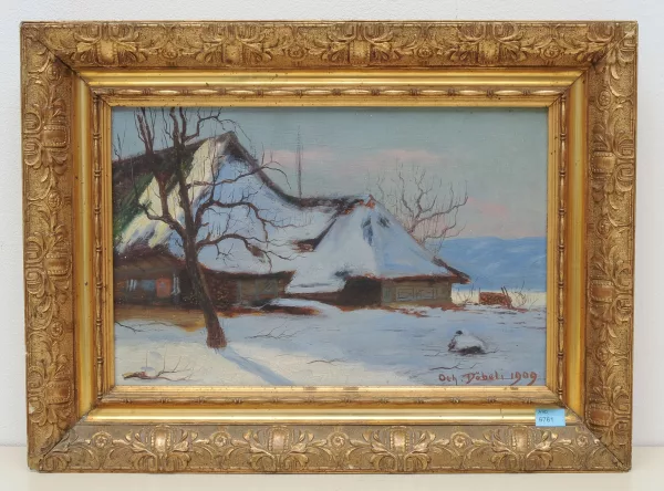 Othmar Döbeli — Aargauer Hochstudhaus im Winter, 1909