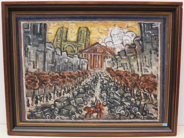 Otto Aloys Xaver Weber — Paris, die Avenue de l' Opéra, 1931