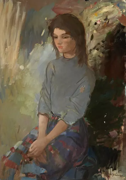 Sitzendes Mädchen