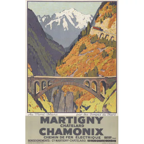 Otto Baumberger — "Martigny Châtelard Chamonix".