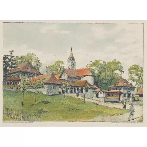 Schweizerische Landesausstellung. S′Dörfli, Bern 1914