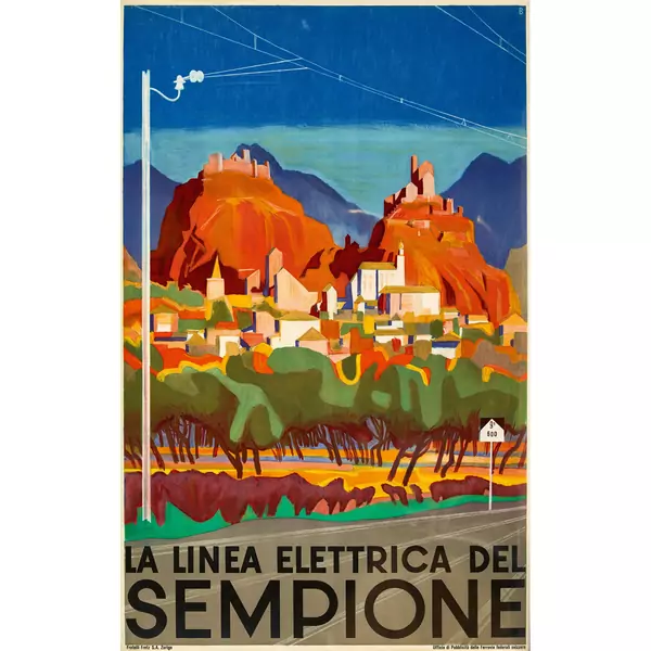 "La linea elettrica del Sempione"
