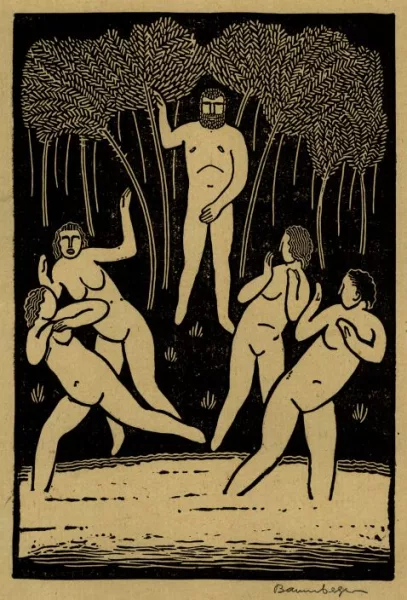 Otto Baumberger — 2 Bll.: Susanna. Odysseus und Nausicaa