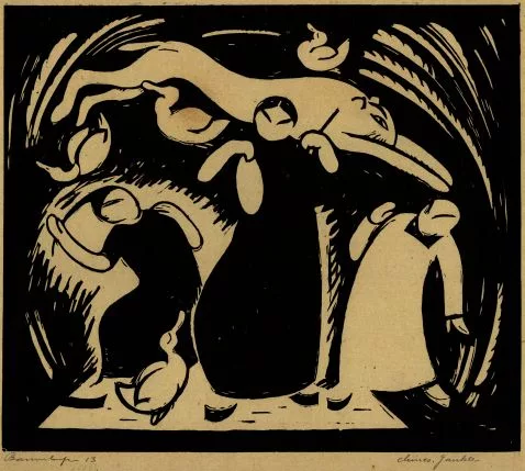 Otto Baumberger — 2 Bll.: Chinesische Gaukler. Odysseus und Sirenen
