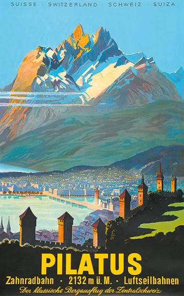 Otto Betschmann — Pilatus Zahnradbahn - 2132 m.ü.M. Luftseilbahnen, 1958