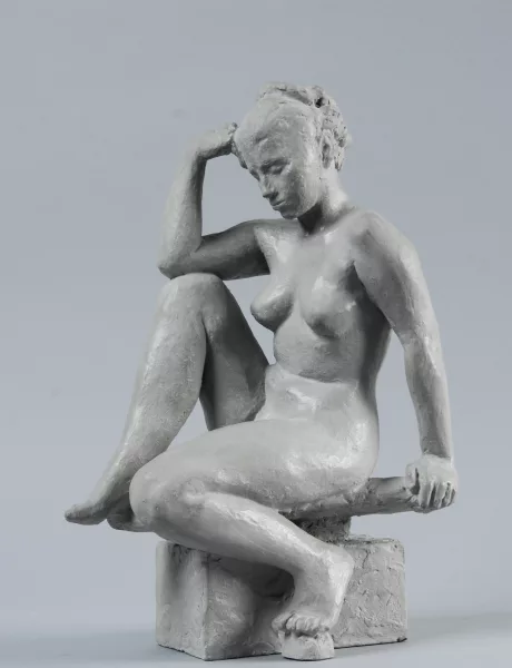 Otto Charles Bänninger — Sitzender Frauenakt