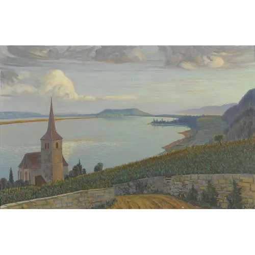 Otto Clénin — Kirche von Ligerz am Bielersee.