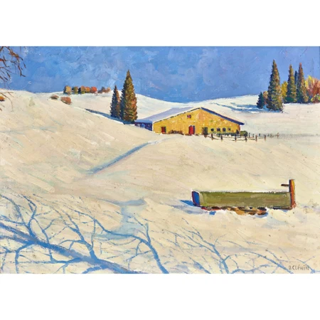 Sonnige Winterlandschaft