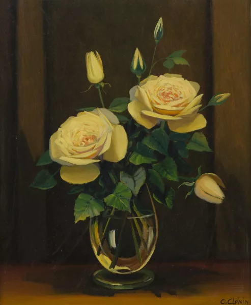 Otto Clénin — Nature morte aux roses