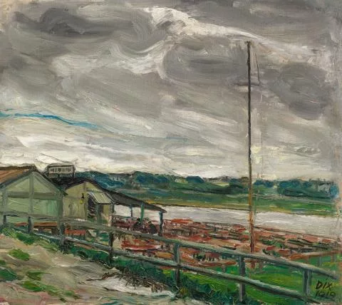 Otto Dix — Restaurant an der Elbe