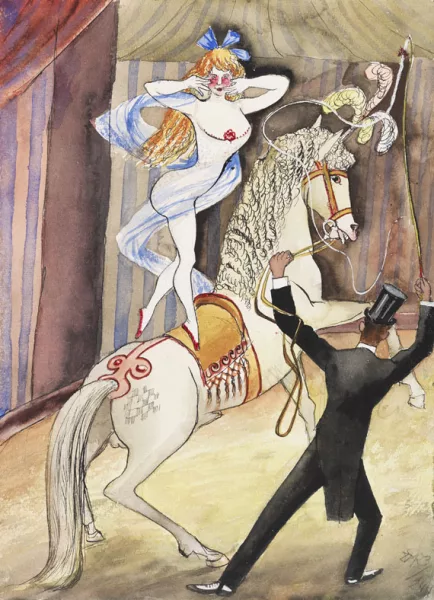 Otto Dix — Zirkusszene (Reitakt)
