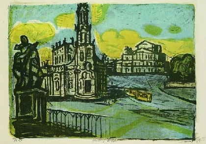 Otto Dix — Hofkirche in Dresden