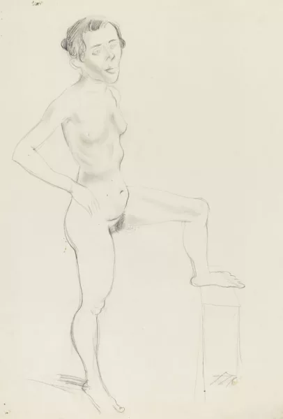 Otto Dix — Stehender Akt