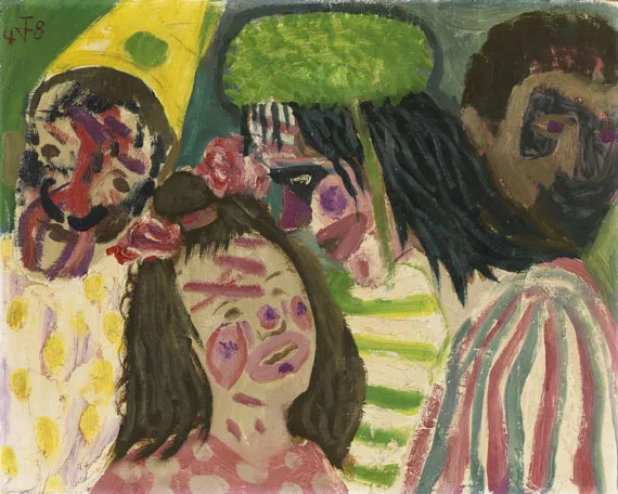 Otto Dix — Vier Masken