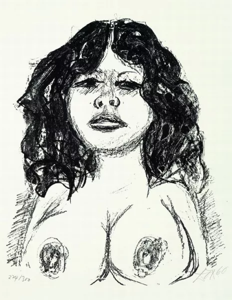 Otto Dix — Halbakt von vorn